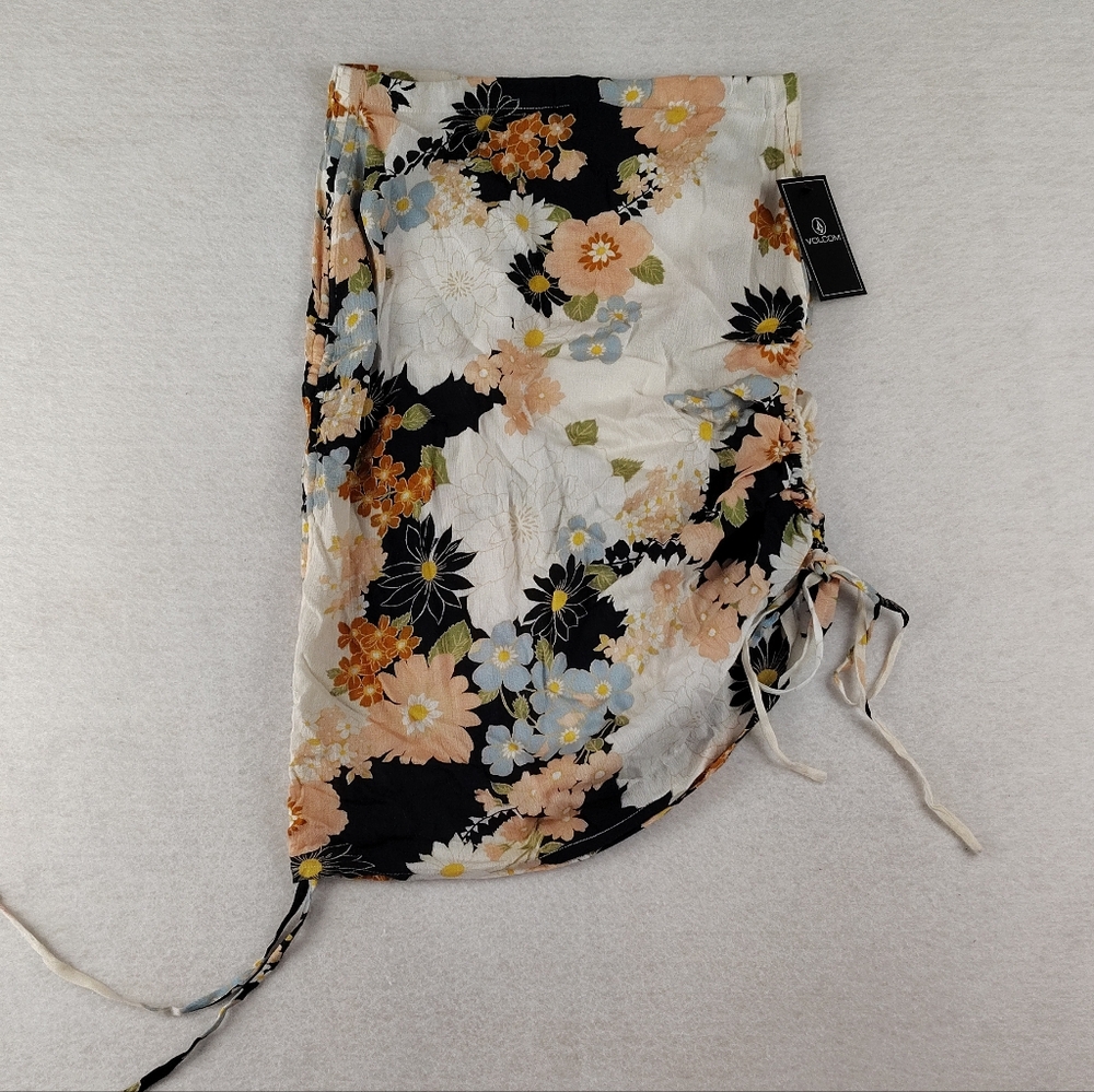 NWT Volcom Stone Of Biscay Floral Mini Skirt Size Woman's XS - Picture 5 of 11